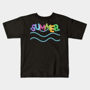 Summer Never Ends Tee,Summer Tee, Summer Mom Shirt,Retro Summer Shirt,Hello Summer Shirt, Summer Vibes Shirt,Sunshine Shirt T-Shirt Kids T-Shirt